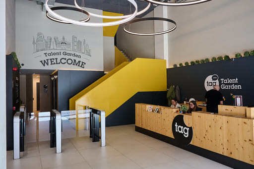 Entrada y recepción de Talent Garden Madrid