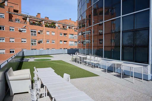 Terraza de Talent Garden Madrid